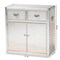 Baxton Studio Serge Silver Metal 2-Door Accent Storage Cabinet 160-10242 - alternate 3
